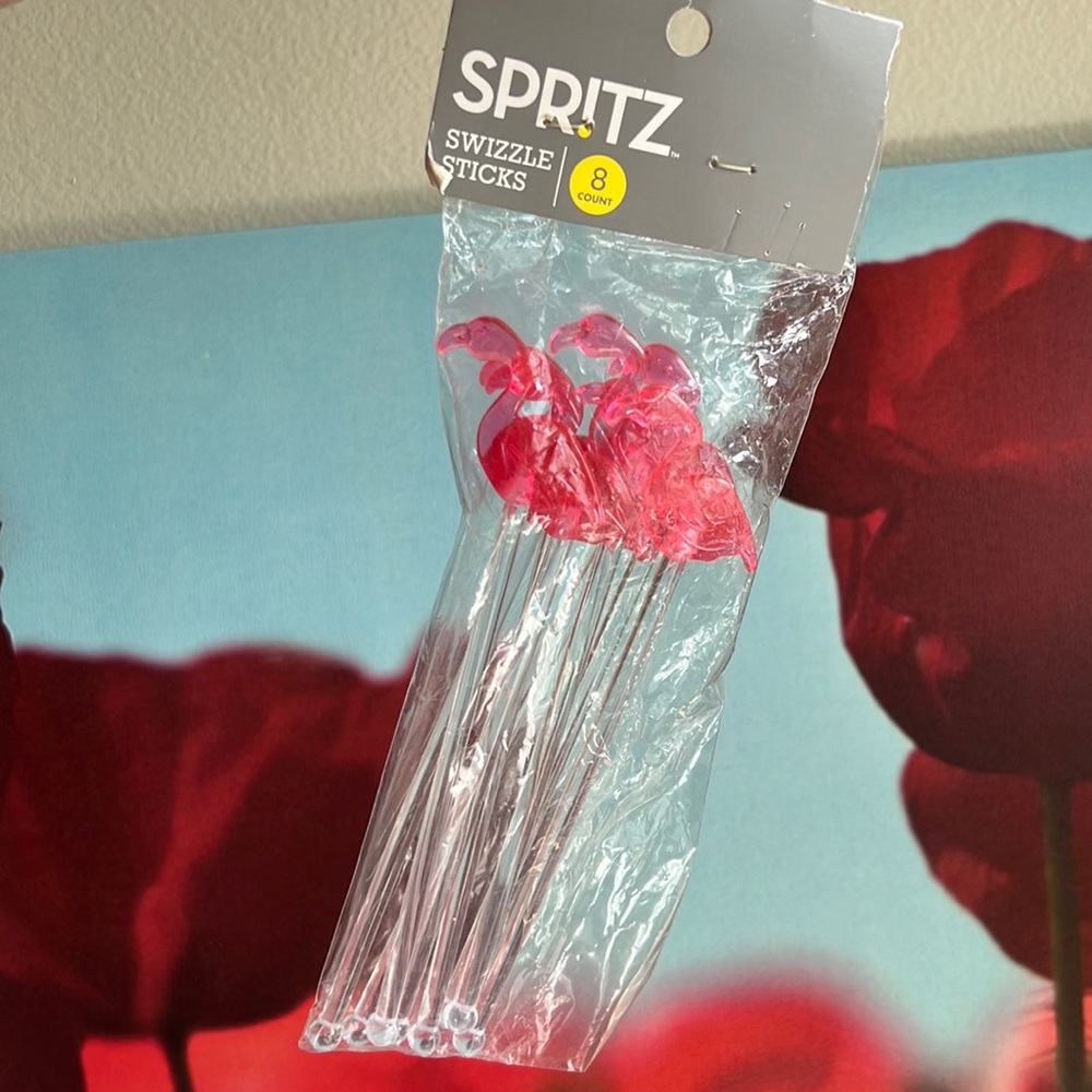 Pink Flamingo Swizzle Sticks 6 Count TARGET